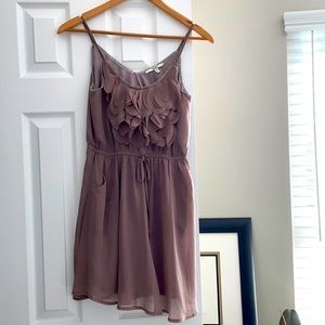 Like new Papaya Brown/Taupe short dress size small
